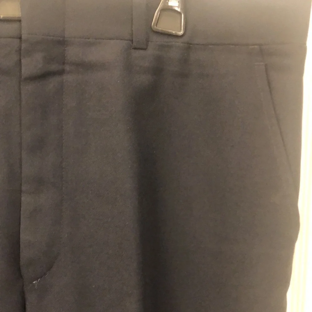 Vintage Mens Black Wool Blend Dress Pants 38 X 30 Adams Row Inseam 30